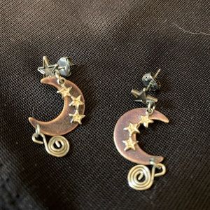 The moon and the stars !! Earrings